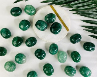 Green Strawberry Quartz Tumbled Stones