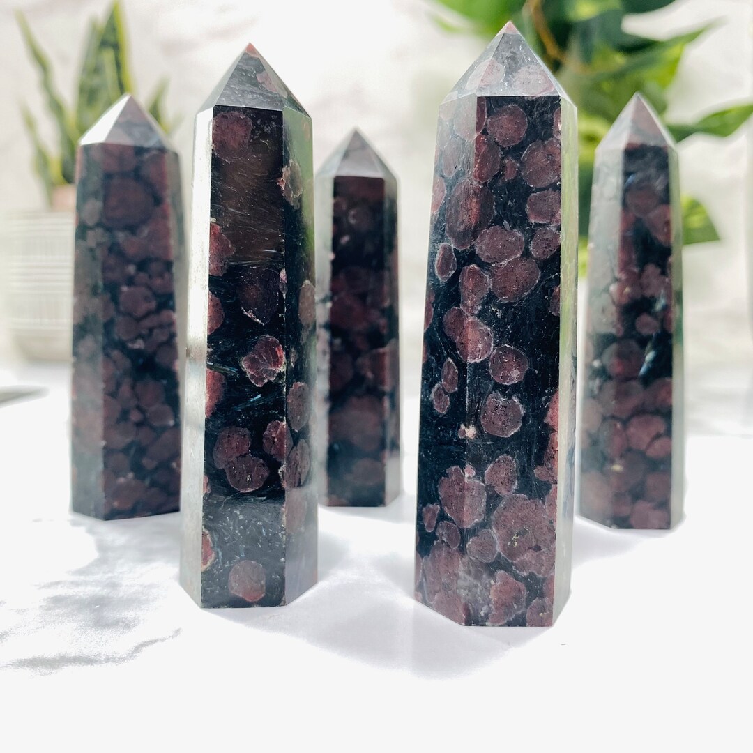 in Arfvedsonite Crystal Towers/small Crystal Etsy