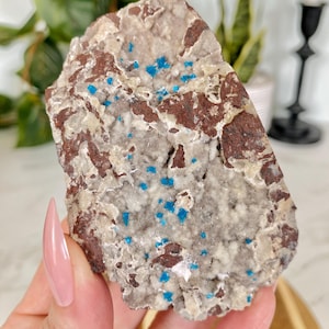 Rare Cavansite Specimen/Genuine Crystal/Calming Healing Crystal/Raw Celestine/Ethically Sourced Crytals/Crystal Specimens/Crystal Home Decor