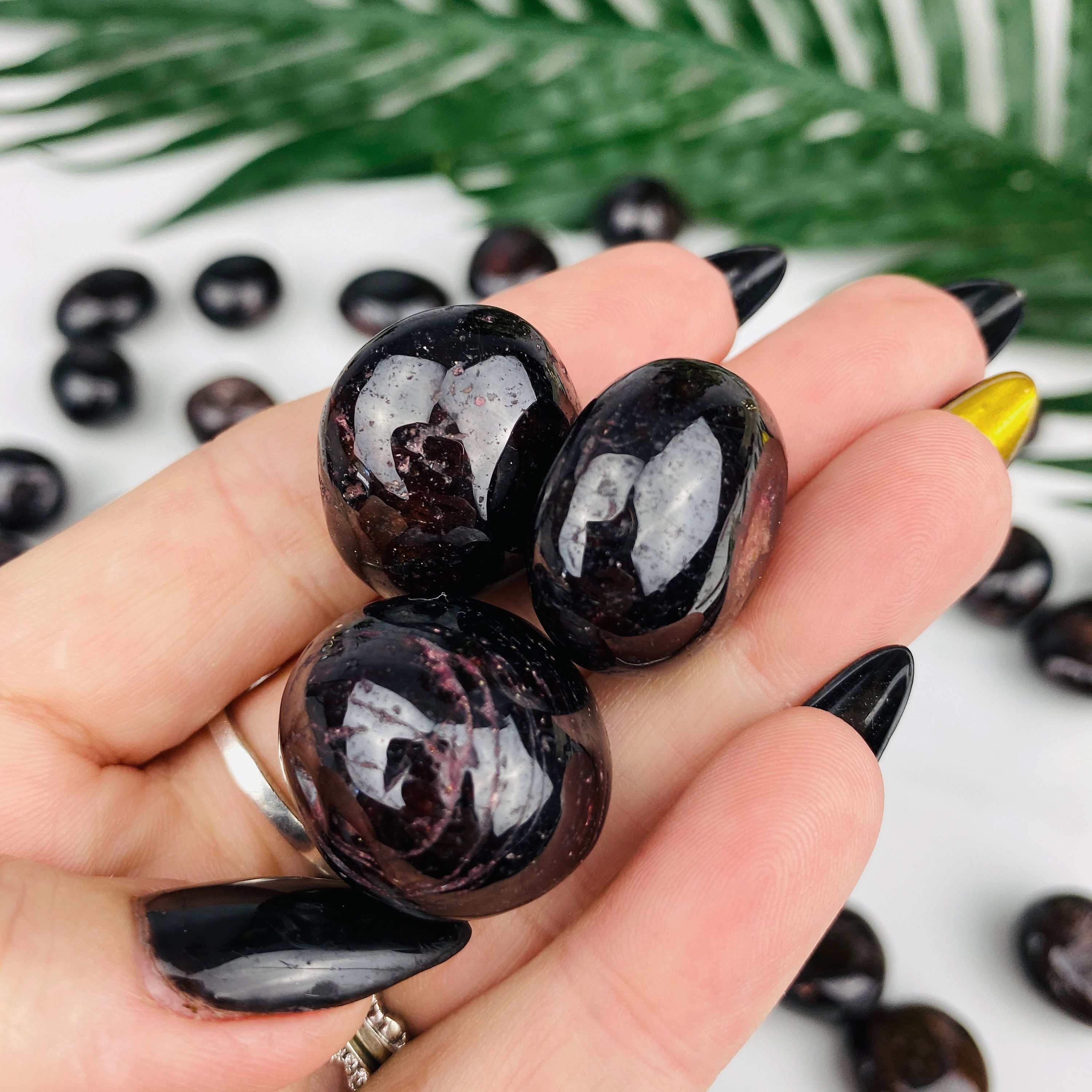 Garnet Tumbled Crystal Tumbled Red Garnet Stone Multiple Sizes Available  Polished Red Garnet Gemstones Red Root Chakra Crystal 