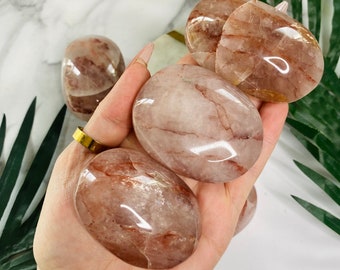 Fire Quartz Palm Stones
