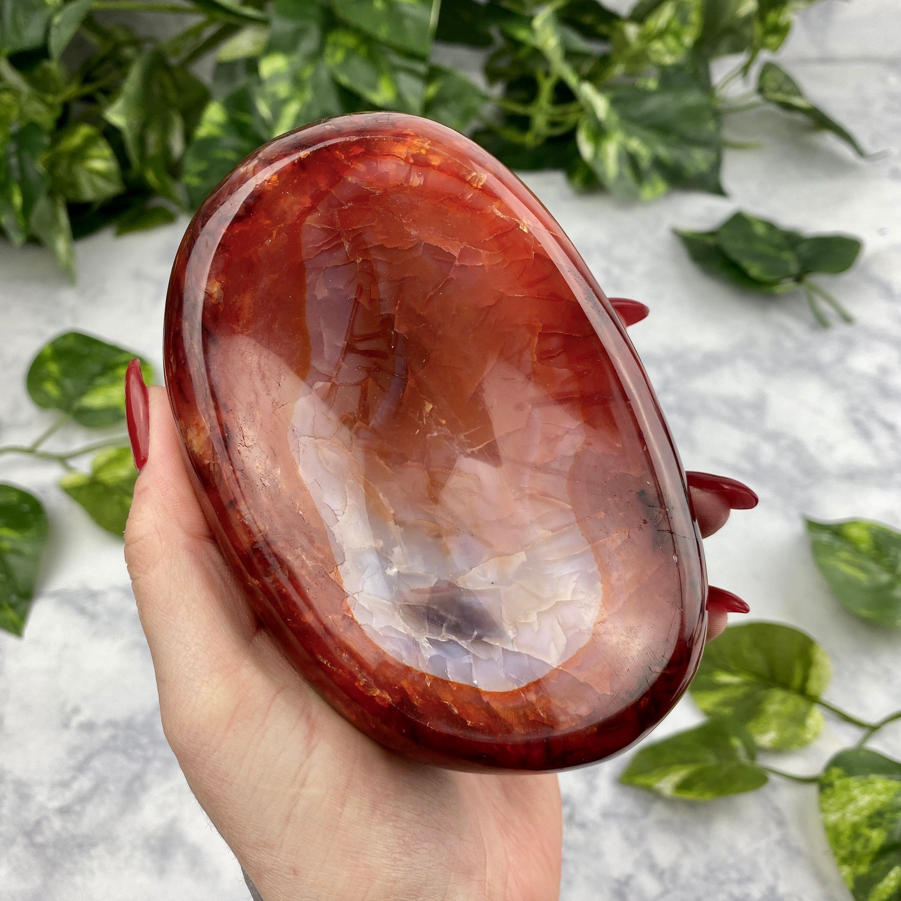 Carnelian Crystal Bowl//Crystal Bowls//Crystal Bowls//Crystal Etsy