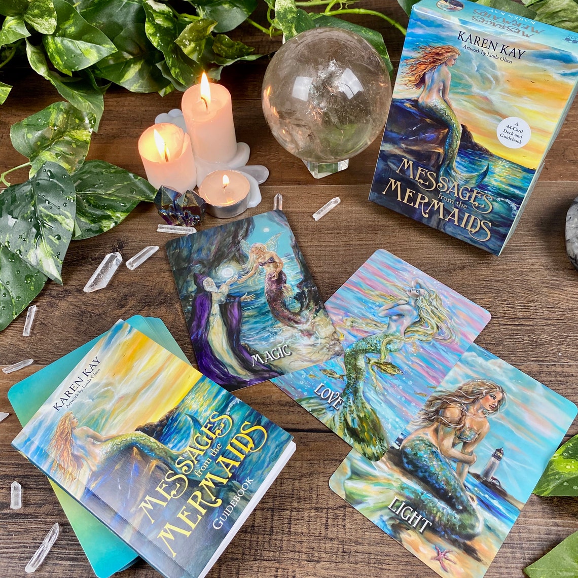 Mermaids Oracle Card Deck With Guidebook//Tarot Cards//Fortune Etsy