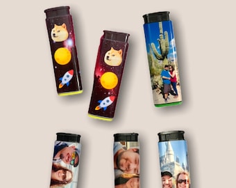 Encendedor de antorcha recargable personalizado - Encendedor personalizado - Encendedor fotográfico