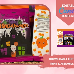 HALLOWEEN Chip Bag | Digital Download | Printable Chip Bags