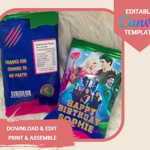 ZOMBIES Chip Bag | Digital Download | Printable Chip Bags