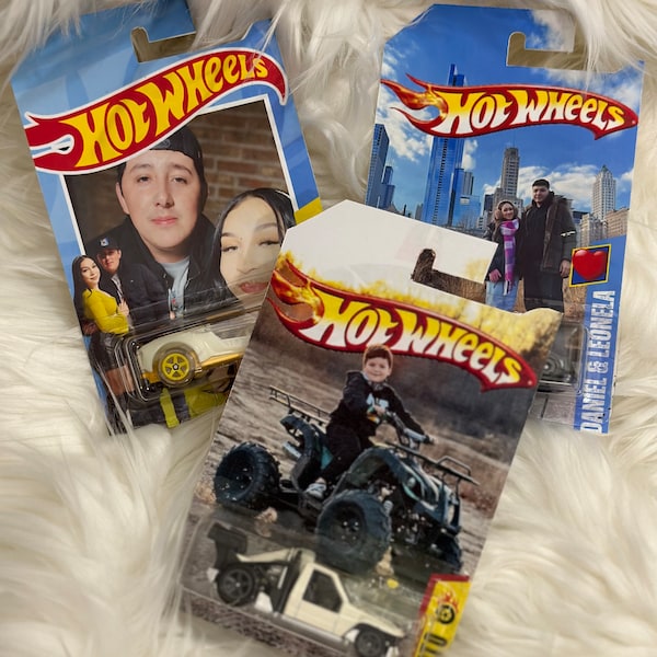 Embalaje personalizado de Hot Wheels / Fondo fotográfico personalizado / Embalaje personalizado de coches de juguete