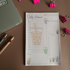 Boba Daily Planner|Daily Planner| Office stationary| School stationary