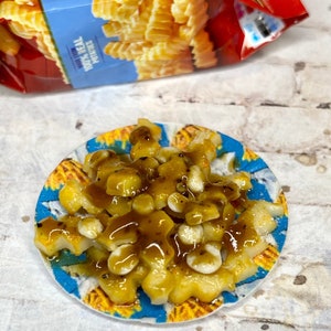 Poutine/mini food/food magnets/miniature food