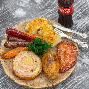 Meat Platter Dinner/Miniature Food