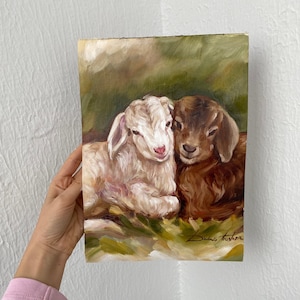 Oil Painting &quot;Sheep&quot;. Sheep Artwork. Original Oil Painting, Farm Art, Wildlife Art