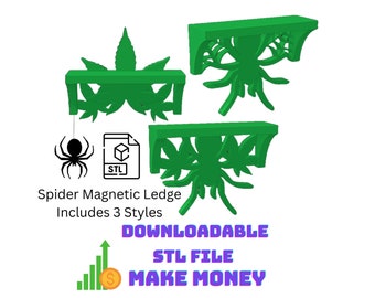 Fichier STL de trois styles de rebord magnétique d'araignée avec licence commerciale