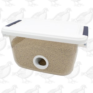 6.5Qt. Quail and Chick Food Saver Feeder Bin