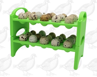 3D Printed Quail Egg Holder, Stackable Storage Tray