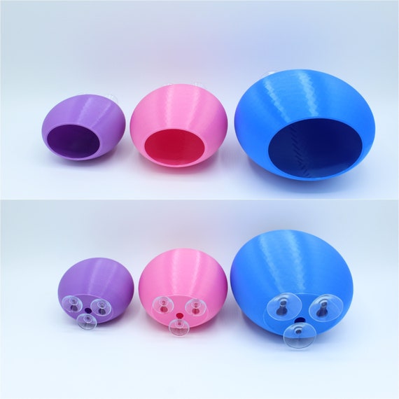 Bubble Suction Cup Hide | Reptile Amphibian Crested Gecko Lizards | NEW COLORS