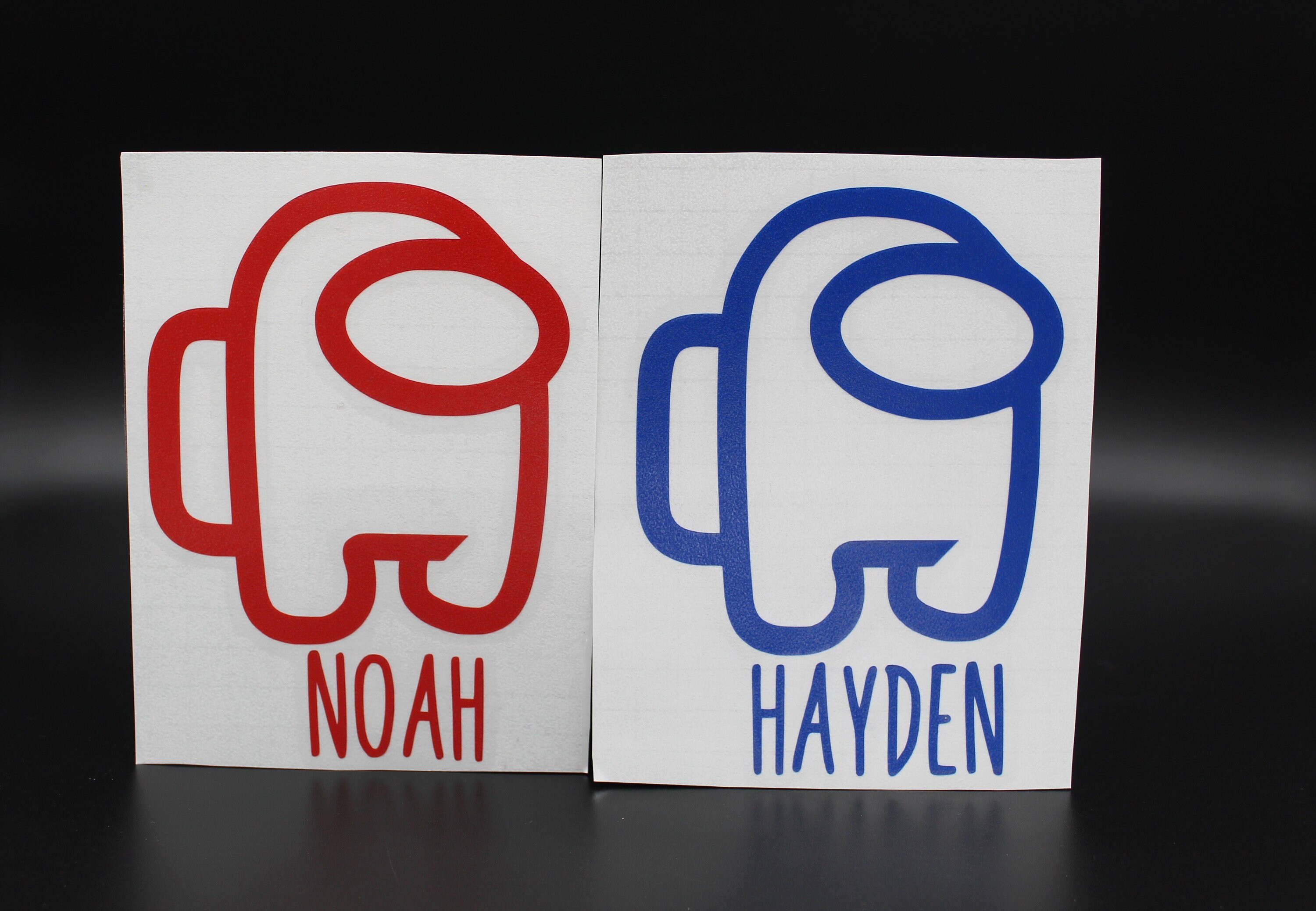 Among Us Customized Name Vinyl Decal