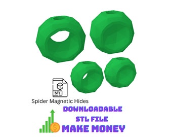 Spider Magnetic Pixel Hides STL File With Commercial License