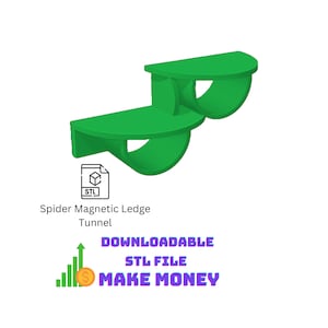 Spider Magnetic Tunnel Ledge STL File With Commercial License