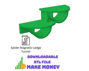 Spider Magnetic Tunnel Ledge STL File With Commercial License