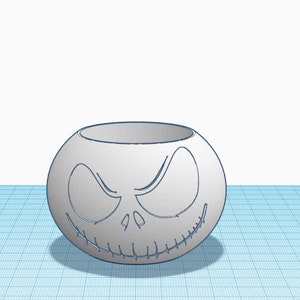Skeleton Face Sukkulenten Planter STL-Datei für den 3D-Druck