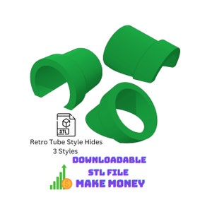 Tarantula, Isopod, Snake Retro Style Tube Hide Resizable STL File With Commercial License