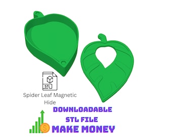 Spider Magnetic Leaf Hide STL File With Commercial License