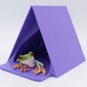 Birdhouse Suction Cup Hide | Reptile Amphibian Frog, Gecko| NEW COLORS