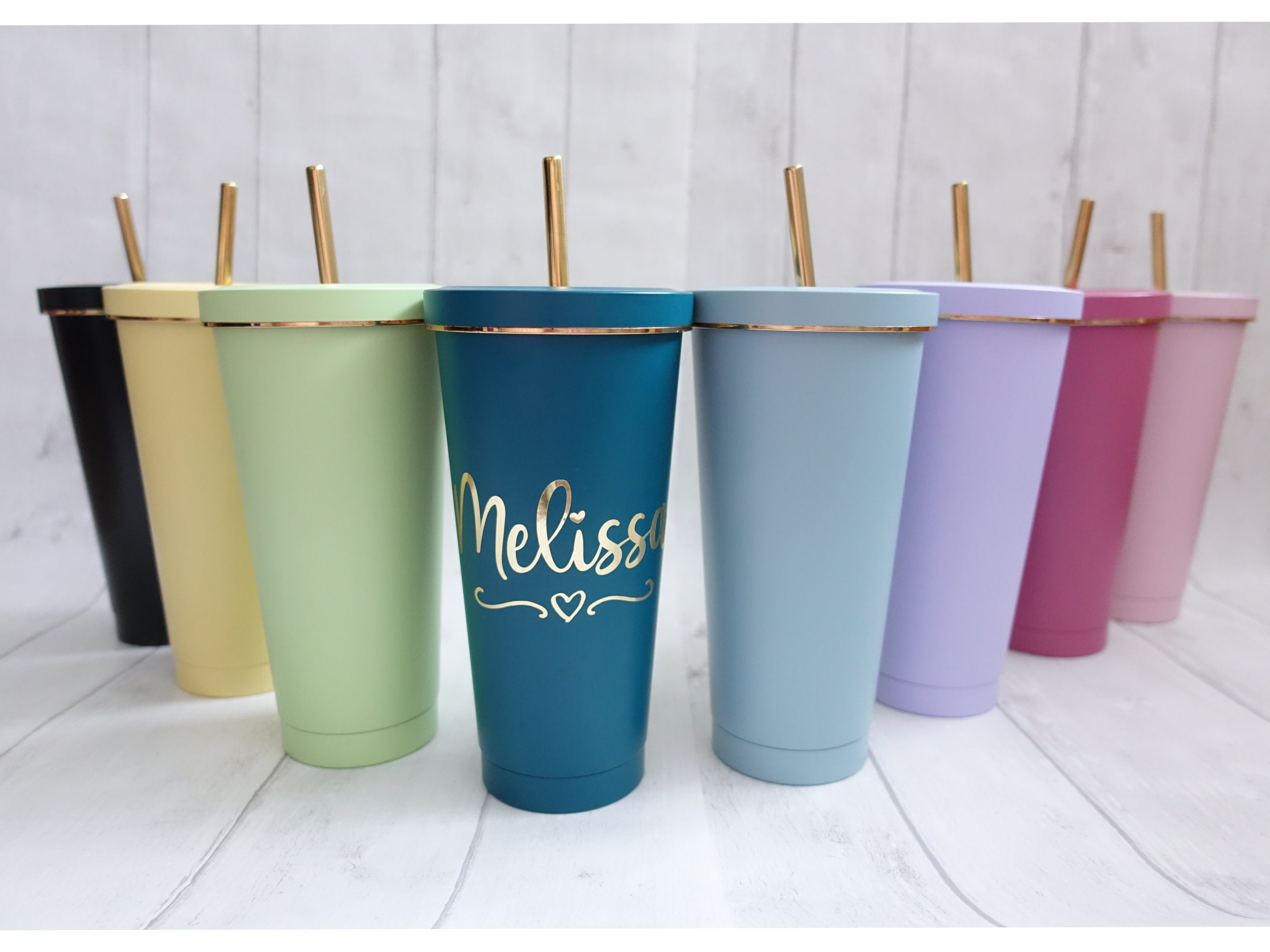 Personalized Tumbler with lid and straw | 20oz Stainless Steel Insulated  Tumblers | Personalized Gif…See more Personalized Tumbler with lid and  straw