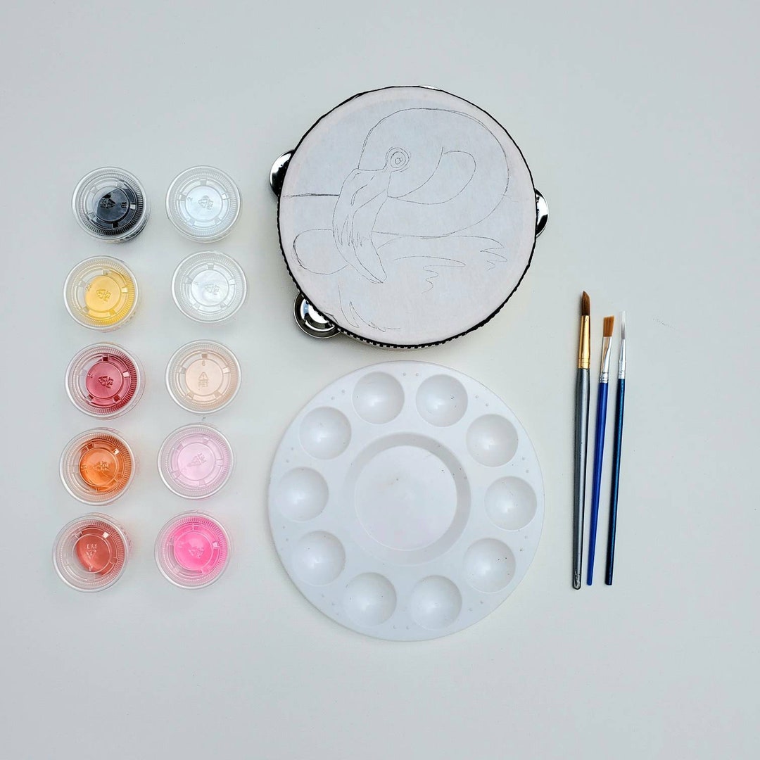 Flamingo Tambourine Kit Etsy