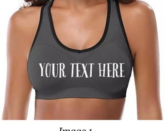 personalized sports bra