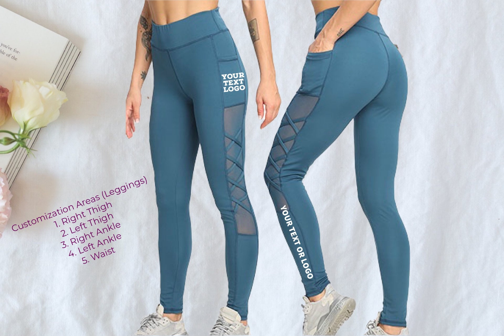 Buy Custom Gym Leggings for Women. Stretchable Gym Outfit With Two Side  Pockets. Best Gym Gifts for Her, Custom Leggings, Fitness Leggings Online  in India 