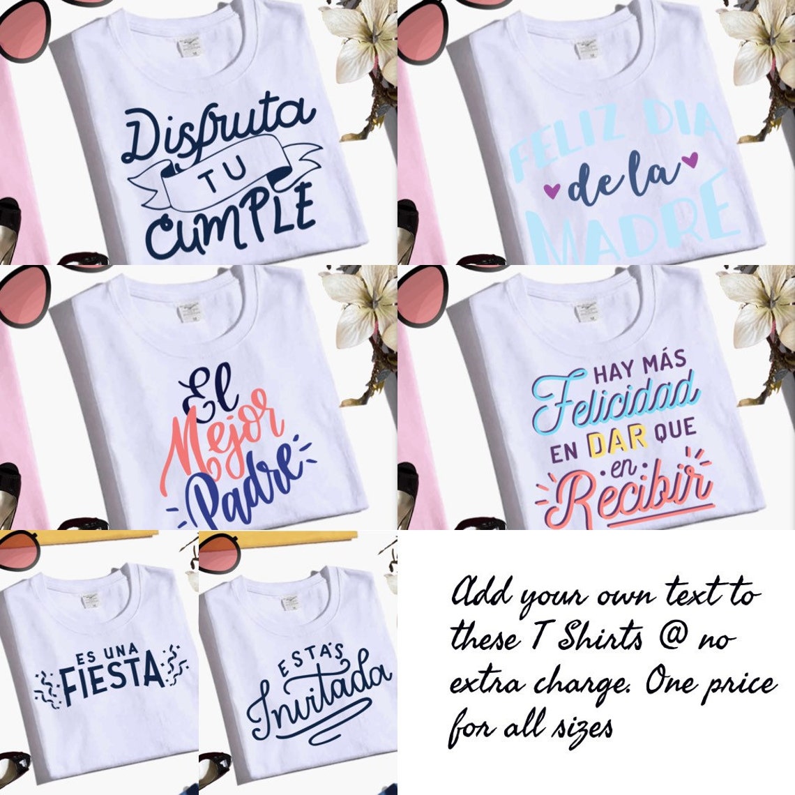 Custom Spanish shirts Spanish language shirts custom Spanish Etsy