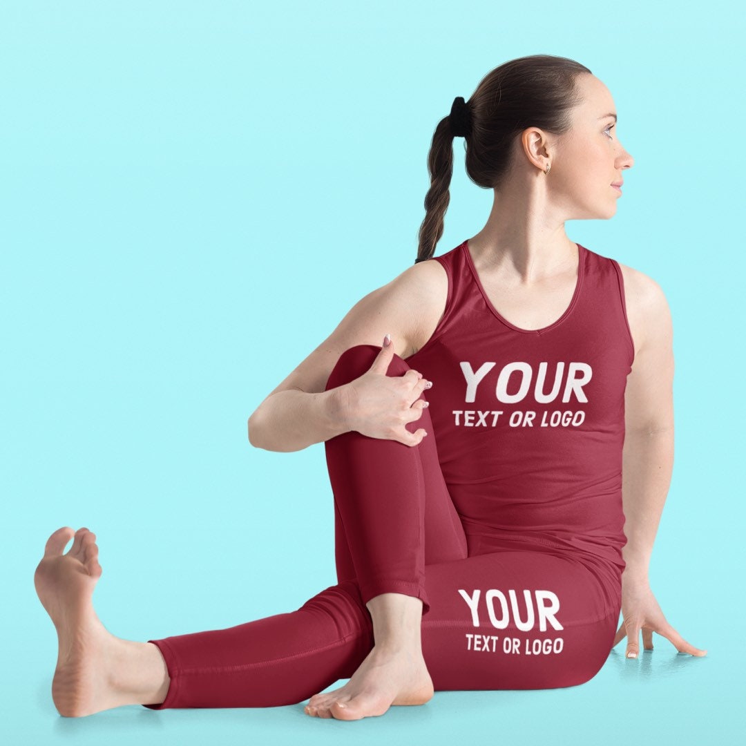 Matching Yoga Set 2 Pcs, Matching Sportswear, Tank Top and Leggings Set