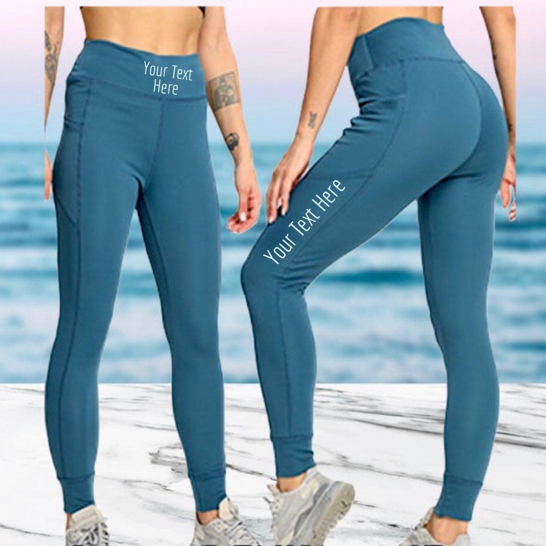 TRY TO BN Yoga Pants Fitness Sports Leggings Pocket High Waisted