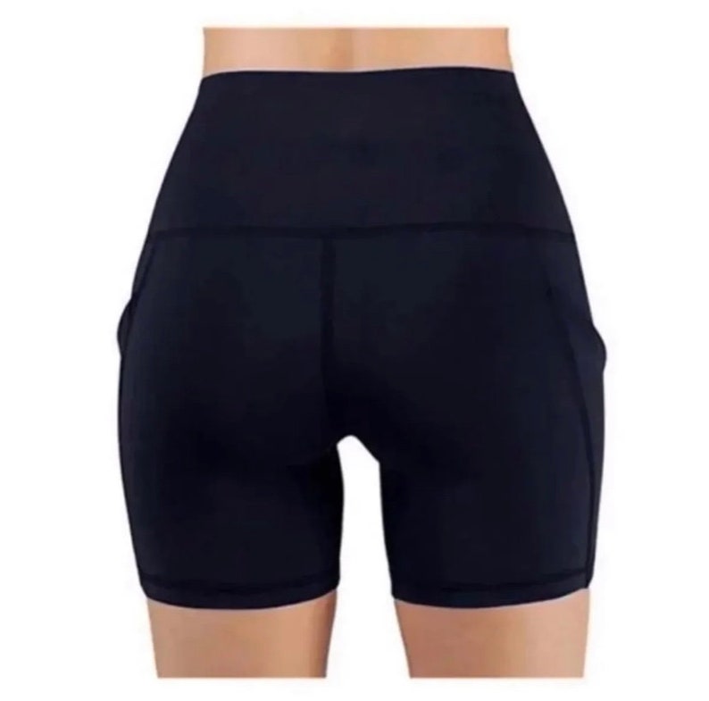 High Waist Sports Shorts Women With Pockets High Waist Etsy