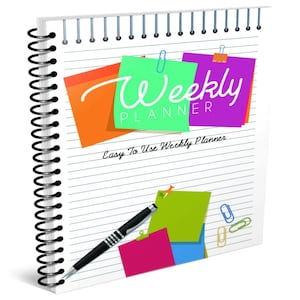 Weekly Planner - Easy to Use Weekly Planner-Undated Planner