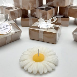 Bomboniera per candele di nozze Margherita, regalo di nozze per grandi quantità di ospiti, matrimonio invernale, souvenir di nozze per ospiti, bomboniere di nozze, bomboniere di nozze