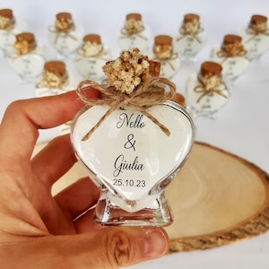 Candle party favors, Glass Heart Candle Wedding Favor for Guest in Bulk, Wedding Souvenir for Guest, wedding giveaways for guest, Bulk Order image 7