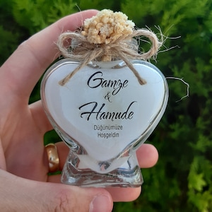 Heart Glass Wedding Favor: Elegant Candle, Bridal Shower Gift