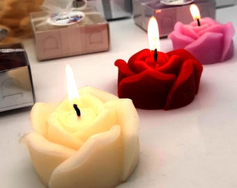 Presentes para festa de casamento, Lembrancinhas de casamento com velas de rosas: Lembrança personalizada para chá de panela, lembrancinhas para festa de velas, presente para convidados de casamento