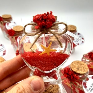 Glass Heart Candle Wedding Favors: Elegant Guest Gift