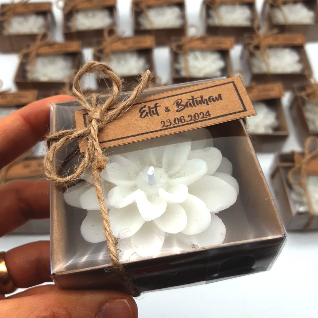Quinceañera Favors for Guests, Lotus Candle Party Favors, Unique Party ...