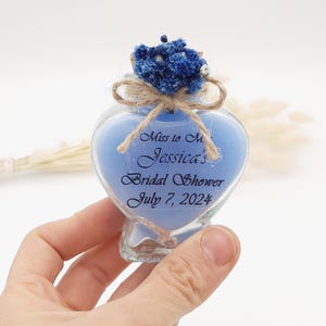 Baby Shower party favors, Heart Glass Candle Favor for Wedding, bulk candles for favors