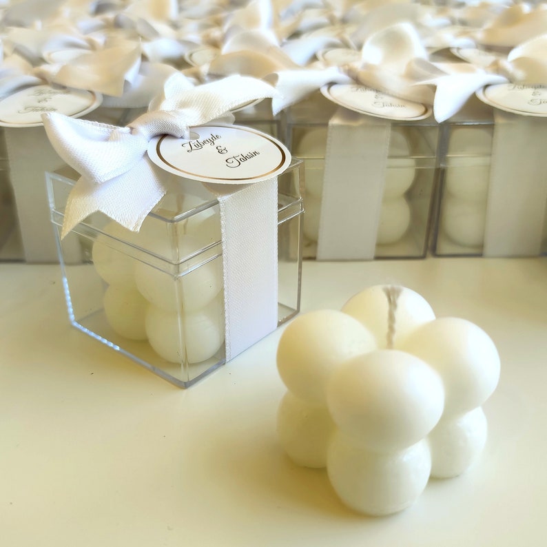 Wedding Shower Favorsbubble Wedding Candle Favors Bridesmaid Etsy