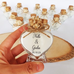 Candle party favors, Glass Heart Candle Wedding Favor for Guest in Bulk, Wedding Souvenir for Guest, wedding giveaways for guest, Bulk Order image 2