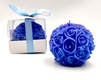 Return favors for Guest, Bulk Rose Candle Wedding Favors: Personalized Return favors for Guest
