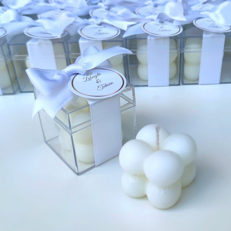 Wedding Shower Favorsbubble Wedding Candle Favors Bridesmaid Etsy