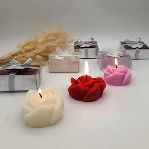 Rose Kerze Hochzeits-Gastgeschenke: Brautparty-Souvenir, Gastgeschenk