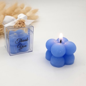 Succulent Bubble Candle Favors: Personalized Wedding, Bridal Shower Gifts, Baptism, Communion