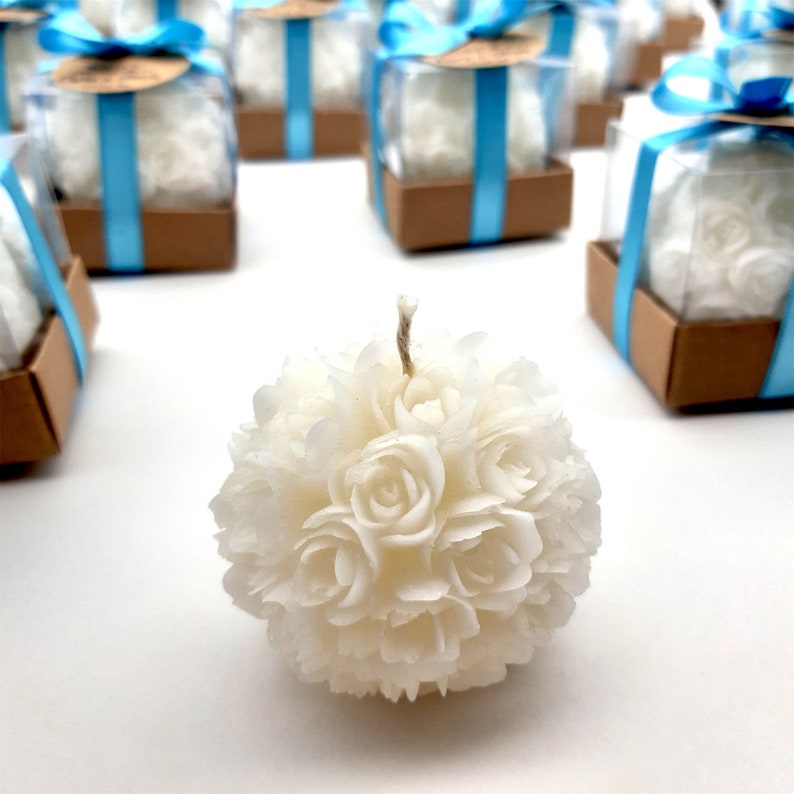 Rose Candle Favors, Birthday Party Favors,Baby shower favors Girl, Custom Party Favors, Wedding Favours, wedding souvenir for Guest in bulk image 2